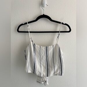 Brandy Melville top spaghetti strap tie back cropped tank summer | one size
